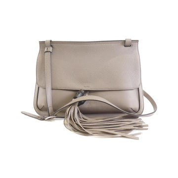 Leather Bamboo Handle Tote Bag