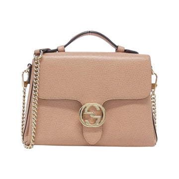 Interlocking G Leather Shoulder Bag