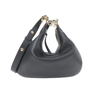 Leather Attache Bag with Dust Bag and Shoulder Strap