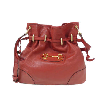 Leather Horsebit Handbag with Dust Bag from Italy