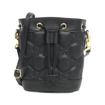 Matelasse Leather Shoulder Bag with Key Charm