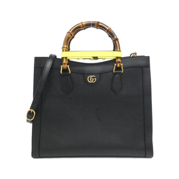 Leather Shoulder Bag with Shoulder Strap and Handle Holder