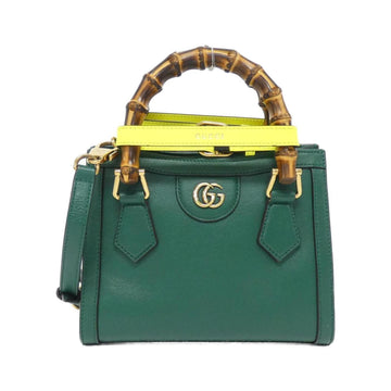 Leather Shoulder Bag with Shoulder Strap and Metal Fittings