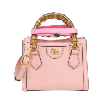 Leather Handbag with Dust Bag and Shoulder Strap