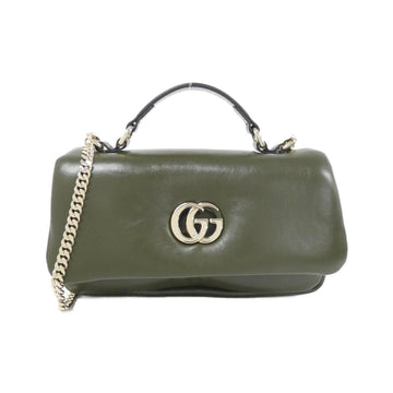 Leather Shoulder Bag with Strap