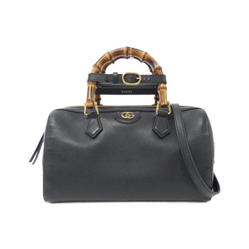 Leather Shoulder Bag with Dust Bag and Shoulder Strap