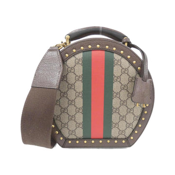 Ophidia Canvas Shoulder Bag with Clochette and Key