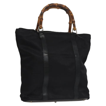 Bamboo Synthetic Handbag with Unique Details and Good Condition