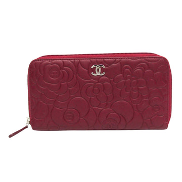 Camellia Zip Around Wallet