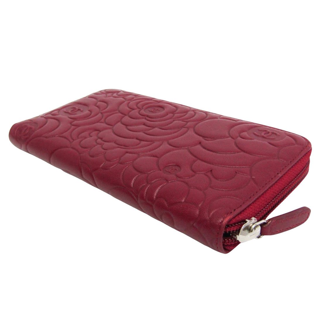 Camellia Zip Around Wallet