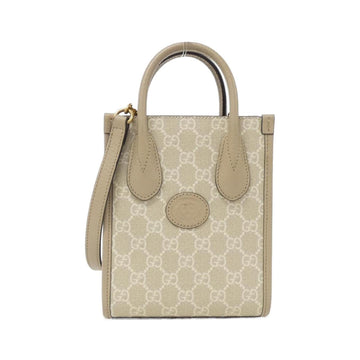 Interlocking G Canvas Shoulder Bag with Dust Bag and Strap