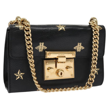 Leather Padlock Shoulder Bag with Adjustable Strap and Metal Fittings