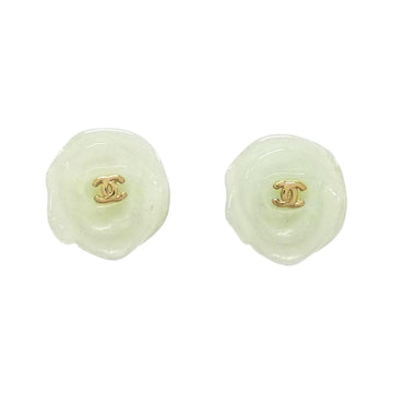 Rose Earrings Gold Accent