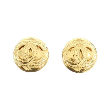Chanel Gold Logo Earrings