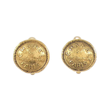 Chanel Paris Logo Earrings