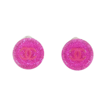 Chanel CC Logo Glitter Earrings