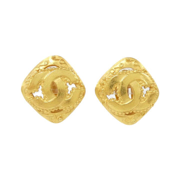 Chanel Gold CC Logo Earrings