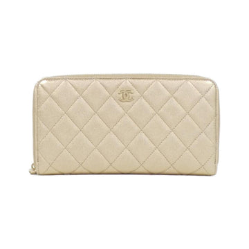 Chanel Quilted Zip Wallet