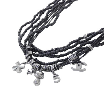 MultiStrand Beaded Necklace with Charms