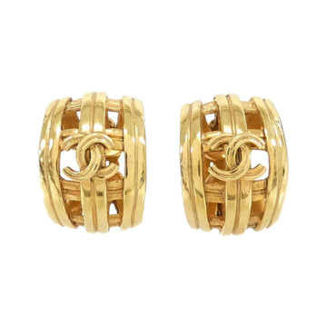 Chanel Interwoven Logo Earrings