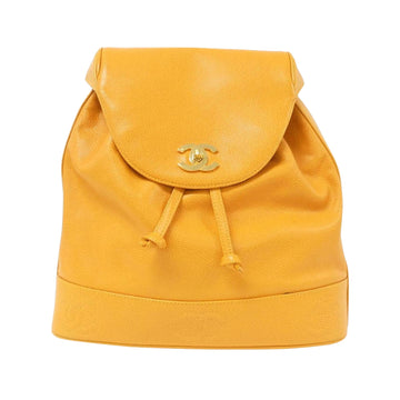 Drawstring Leather Backpack