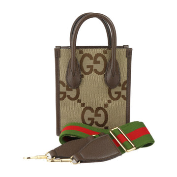 Canvas GG Jumbo Shoulder Bag