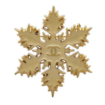 Snowflake Enamel Brooch