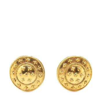 GoldTone Star Cross Earrings