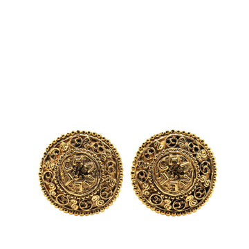 Chanel Logo Coin Earrings
