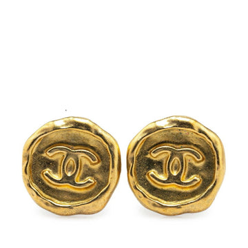 Chanel Seal Logo Earrings