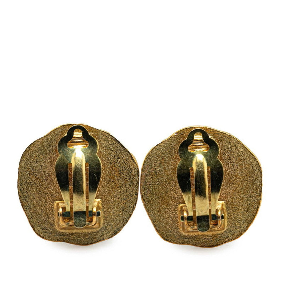 Chanel Seal Logo Earrings