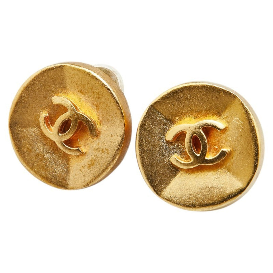Chanel Round Logo Earrings
