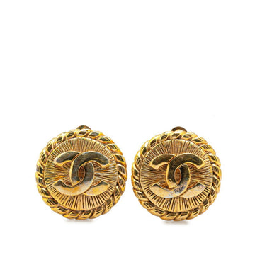 Chanel CC Logo Earrings