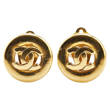 Chanel Round Logo Clipon Earrings