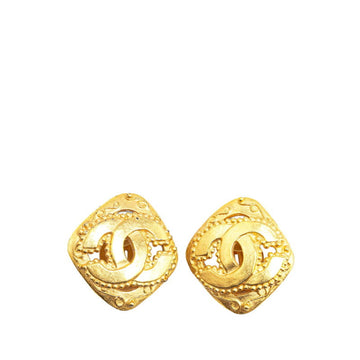 Gold CC Logo Earrings