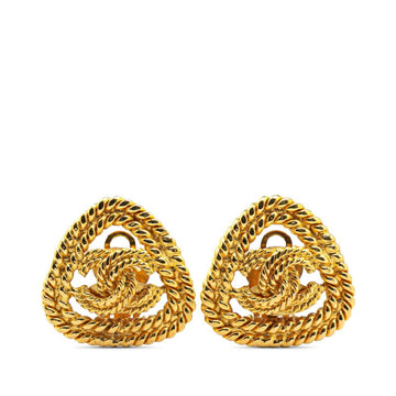 Chanel Clipon Earrings Rope Design