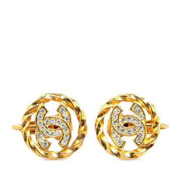 Chanel CC Crystal Earrings