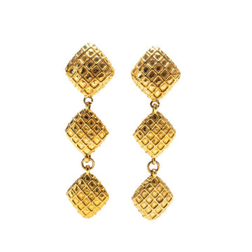 Gold Diamond Drop Earrings