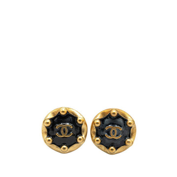 Chanel CC Logo Stud Earrings