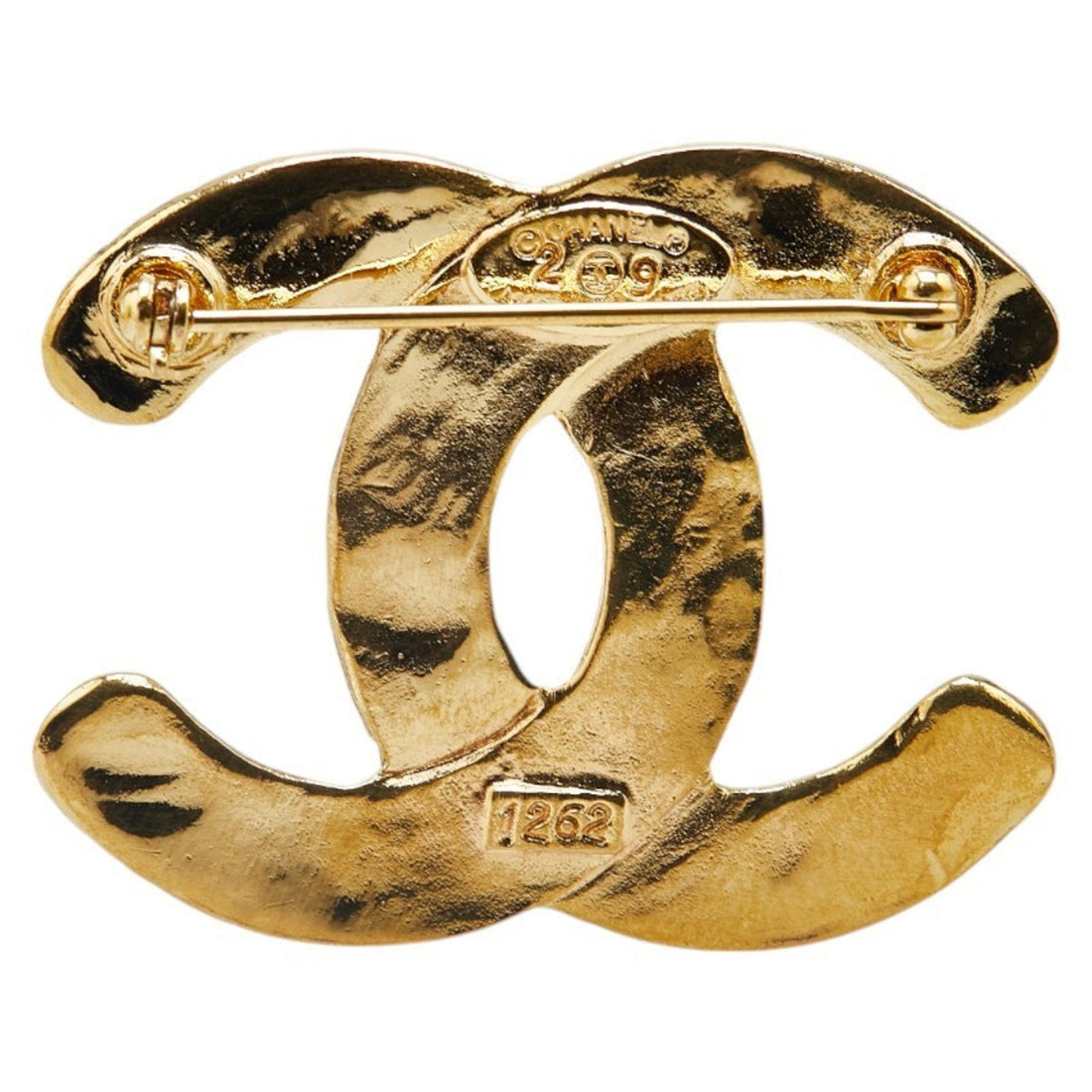 Woven CC Logo Brooch