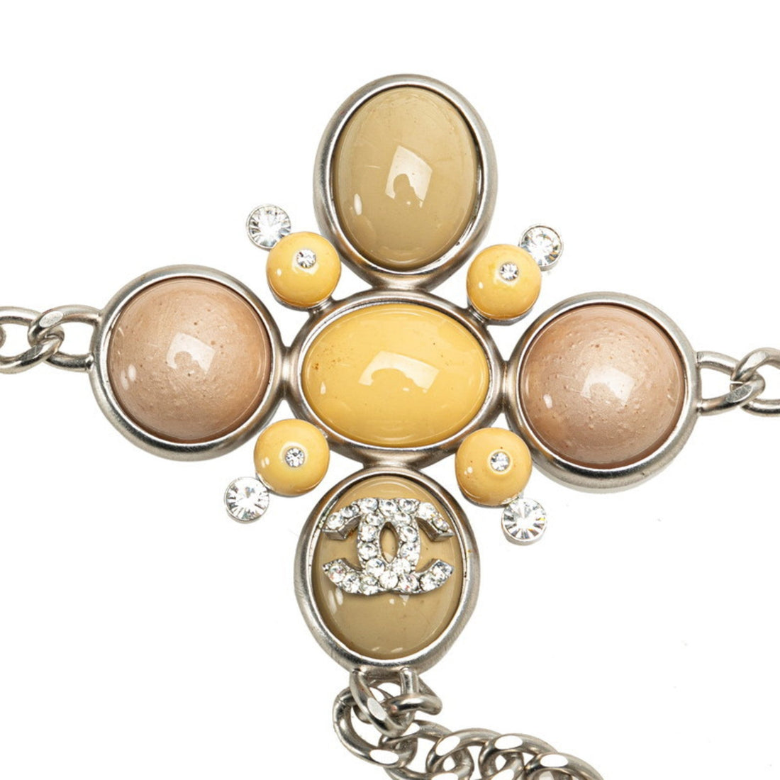 Chain Belt with Resin Flower