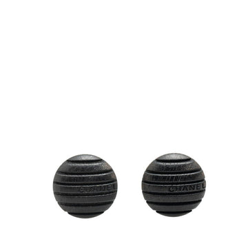 Chanel Wood Stud Earrings