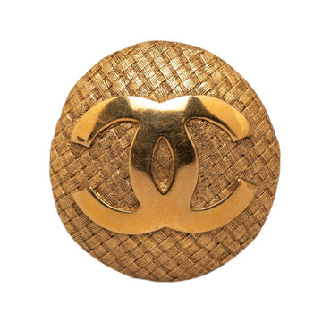Chanel Gold Woven Button