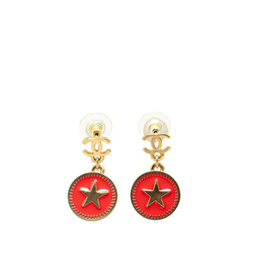 Star Medallion Drop Earrings
