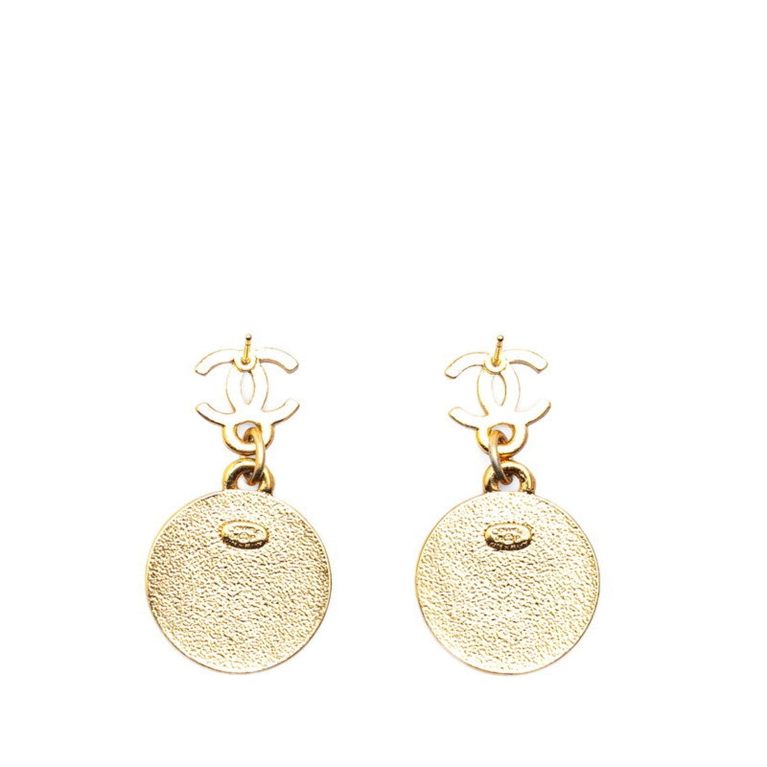 Star Medallion Drop Earrings