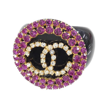 Rhinestone CC Logo Ring