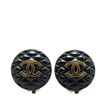 Chanel Quilted Clipon Earrings