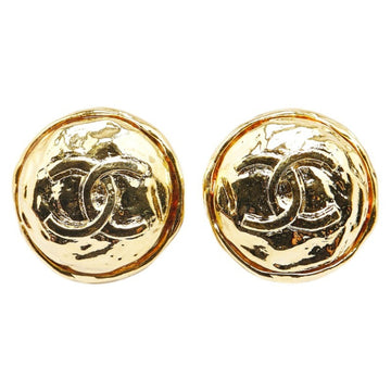 Coco Mark Gold Plated Earrings with Box
