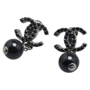 Metal Coco Mark Earrings with Box