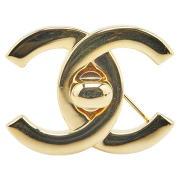 Gold Plated Coco Mark Brooch